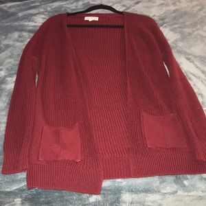 Maroon cardigan